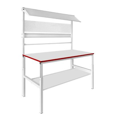 Упаковочный стол GRESSON КСУ-1500х900 (1500x900 мм, регулировка высоты, с верхней наклонной полкой). Изображение №4