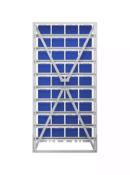 Фото стеллаж с ящиками 36 шт. стелла-техник а1-00-09-00  на сайте www.kiit.ru в интернет-каталоге КИИТ ☎ +7(800) 707-07-45 Изображение №4