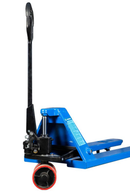 Низкопрофильная гидравлическая тележка TOR RHP 2500 кг 1150 мм полиуретановые колеса. Изображение №5