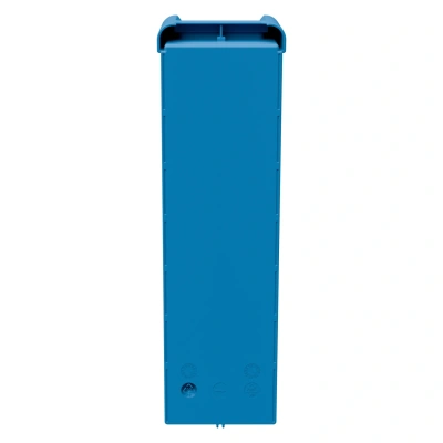 Полочный контейнер iPlast SK-4109 (400х117х90 мм, голубой, с 2 поперечными перегородками). Изображение №10