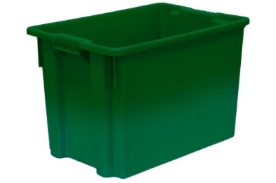 Ящик FUTURA 600х400х400 сплошной зеленый. Изображение №1