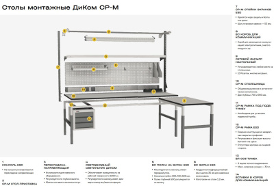 Стол монтажный ДиКом СР-М-100-01. Изображение №7
