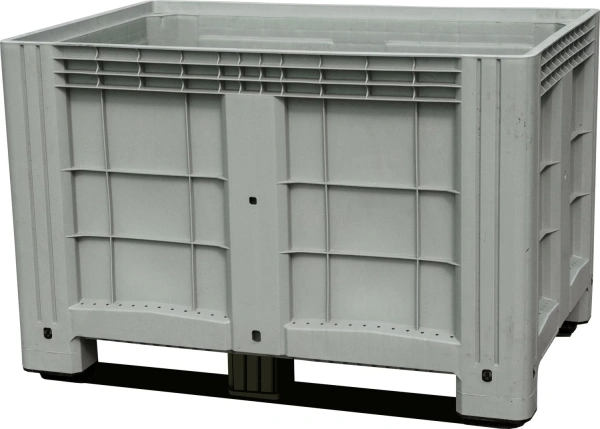 Фото контейнер sdbox 1208 ss 1200х800х800 мм сплошной серый на полозьях на сайте www.kiit.ru в интернет-каталоге КИИТ ☎ +7(800) 707-07-45