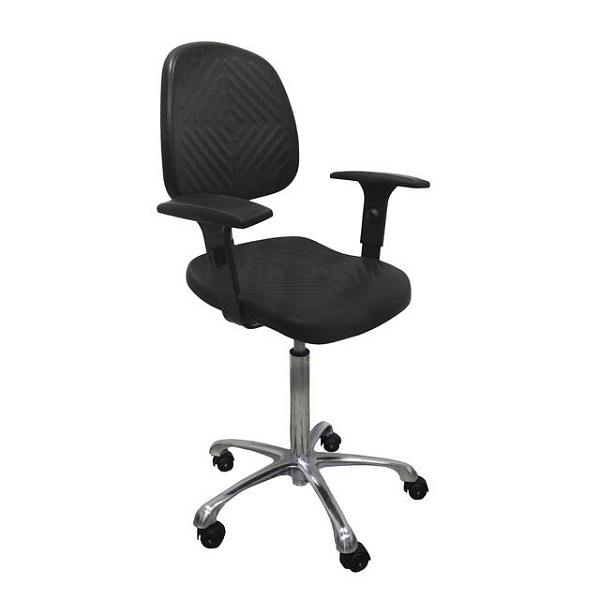 Стул СПА-3 ESD с регулировкой спинки по высоте и углу наклона, антистатические колеса