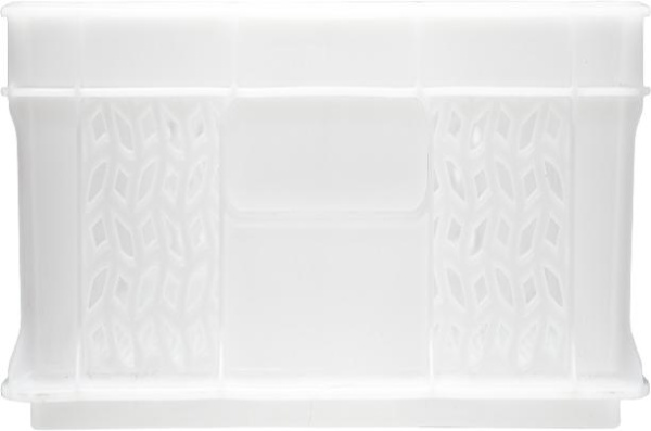 Фото пластиковый ящик 600х400х120 мм перфорированный без ручек белый морозостойкий на сайте www.kiit.ru в интернет-каталоге КИИТ ☎ +7(800) 707-07-45