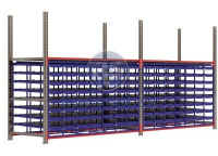 Фото стеллажная система с выдвижными полками ячейками 56 шт.  на сайте www.kiit.ru в интернет-каталоге КИИТ ☎ +7(800) 707-07-45 Изображение №3