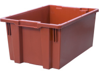 Фото ящик сплошной 600×400×270 мм, объем 43 л. красный на сайте www.kiit.ru в интернет-каталоге КИИТ ☎ +7(800) 707-07-45