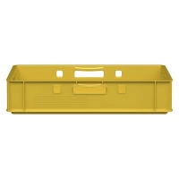 Фото пластиковый ящик для мяса iplast e1 12.421 600х400х120 желтый на сайте www.kiit.ru в интернет-каталоге КИИТ ☎ +7(800) 707-07-45 Изображение №4