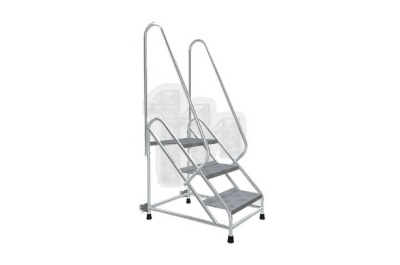 Передвижная монтажная подставка MEGAL (тип 2) 4 ступени с двумя поручнями. Изображение №1