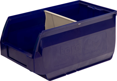 Ящик сплошной 400×230×200 мм, объем 18.4 л. синий. Изображение №1