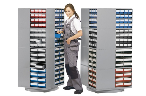 Фото поворотная стойка treston 16-300 для кассетниц с ячейками на сайте www.kiit.ru в интернет-каталоге КИИТ ☎ +7(800) 707-07-45