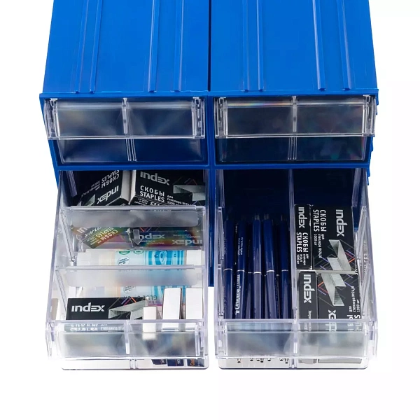 Фото короб стелла-техник с-2 (синий/прозрачный) на сайте www.kiit.ru в интернет-каталоге КИИТ ☎ +7(800) 707-07-45 Изображение №10