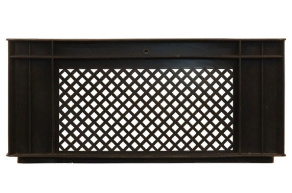 Фото ящик п/э дрожжевой 400х300х180 перф, сплош. дно черный на сайте www.kiit.ru в интернет-каталоге КИИТ ☎ +7(800) 707-07-45