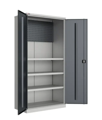 Шкаф инструментальный TS-052-01 1900х950х500 | ДиКом, перфорированный экран + 3 полки. Изображение №2