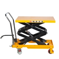 Передвижной подъемный стол XILIN SP500 – это гидравлическая тележка с подъемной платформой. Она предназначена для перемещения и подъема грузов до 500 кг на высоту от 280 до 900 мм. Такой стол будет полезен на складе, в СТО, на производстве и в магазине