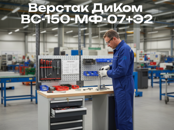 Верстак ДиКом ВС-150-МФ-07+Э2 купить в КИИТ