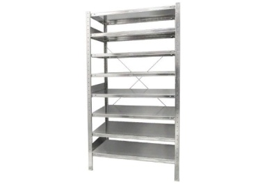 Стеллаж металлический 8 полок на безболтовом соединении 2000x1000x400. Изображение №1