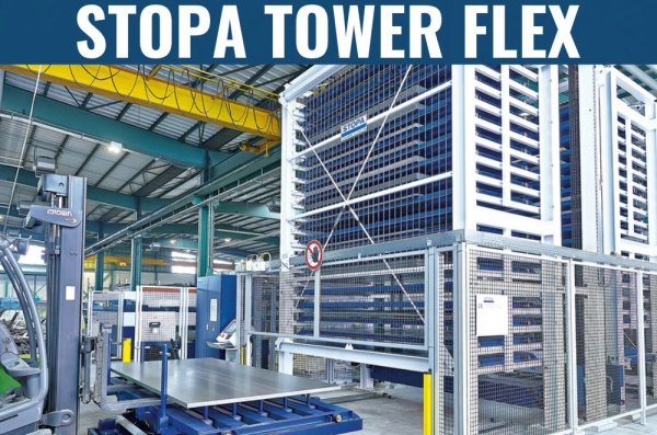Фото автоматический склад для металлического листа - stopa tower flex на сайте www.kiit.ru в интернет-каталоге КИИТ ☎ +7(800) 707-07-45
