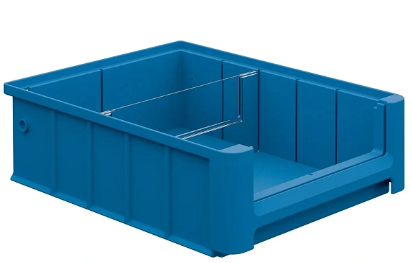 Полочный контейнер SK-3209 300х235х90 мм iPlast голубой с 1 поперечной перегородкой