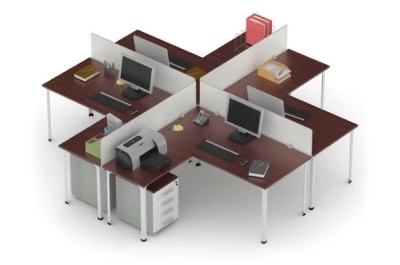 Рабочее место для четверых человек ДиКом РМ-04. Изображение №1