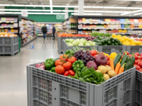 Перфорация дна и стенок обеспечивает хорошую вентиляцию содержимого. Удобен для длительного хранения продукции, в том числе фруктов и овощей.   Легко моется и не требует дополнительной обработки