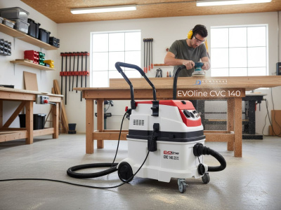 Пылесос EVOline CVC 140 Power Tool and Air Tool (M-class, 40 л, 1,6 кВт, HEPA). Изображение №5