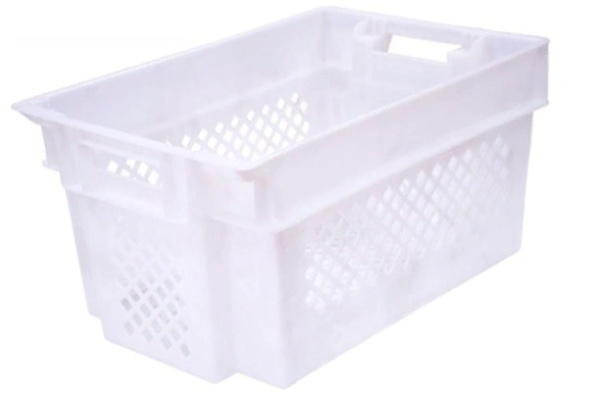 Фото ящик п/э 600х400х300 перфорированный белый морозостойкий на сайте www.kiit.ru в интернет-каталоге КИИТ ☎ +7(800) 707-07-45