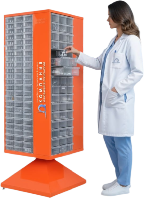 Поворотная стойка MT3 в комплекте с ящиками 288 шт.. Изображение №1