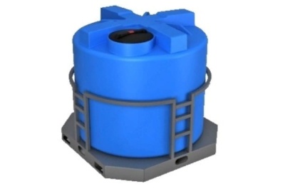 Пластиковая ёмкость T 2000 литров в обрешетке. Изображение №1