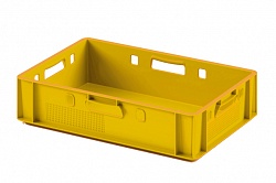 Пластиковый ящик для мяса Iplast E1 12.421 600х400х120 желтый