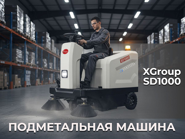 Подметальная машина XGroup SD1000 — это компактное и эффективное решение для уборки средних и больших площадей. Для заказа и консультации обращайтесь к специалистам КИИТ.