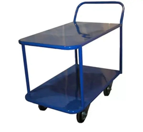 Фото тележка платформенная 2-х ярусная 700х1200 мм, металл кп-2-м-160-к на сайте www.kiit.ru в интернет-каталоге КИИТ ☎ +7(800) 707-07-45 Изображение №3