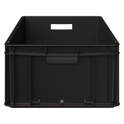 Ящик EC-6422 12.311.99R 600х400х220 мм черный с усиленным дном. Изображение №3