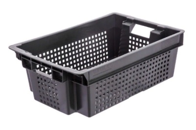 Ящик п/э 600х400х200 черный. Изображение №1