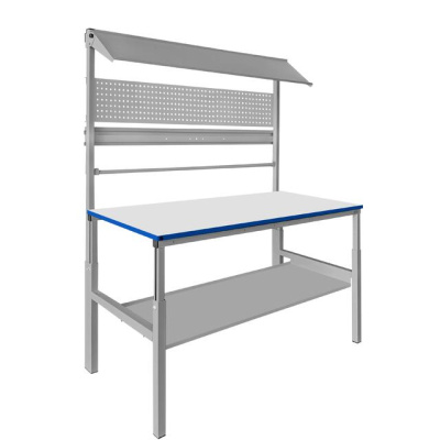  Упаковочный стол GRESSON КСУ-1200 (1200x700 мм, регулировка высоты, с верхней наклонной полкой). Изображение №11