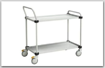 Упаковочная тележка с двумя полками, 635x1100x1015мм. Изображение №1