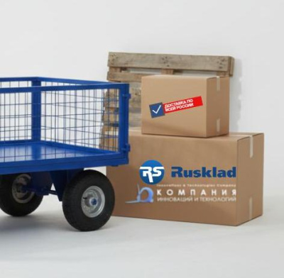  Тележка с поворотной осью и сетчатыми бортами RUSKLAD ТПОБ 2С 600х900. Изображение №4
