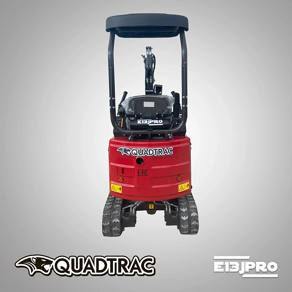 Фото мини-экскаватор quadtrac ex13jpro (1000 кг, двигатель kubota d722, с джойстиками pilot, квикаплером, буром и 3 ковшами) на сайте www.kiit.ru в интернет-каталоге КИИТ ☎ +7(800) 707-07-45 Изображение №6