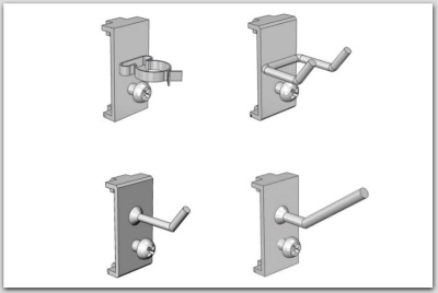 Комплект крючков 20 шт. Treston 1 для перфорированных панелей. Изображение №1
