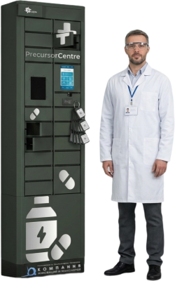 Постамат DION PrecursorCentre (19 ячеек, 170 кг, для прекурсоров и химреактивов). Изображение №1