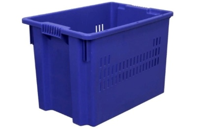 Ящик FUTURA 600х400х400 сплошное дно синий. Изображение №1