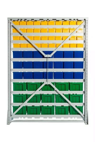 Фото стойка с пластиковыми ящиками стелла-техник c1-04-03-03 на сайте www.kiit.ru в интернет-каталоге КИИТ ☎ +7(800) 707-07-45 Изображение №3