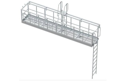 Площадка на полувагон MEGAL ПНПБА - 5400х900х1100 с лестницами. Изображение №1