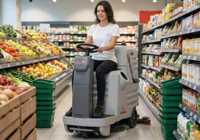 Поломоечная машина Comac Innova 22 B (с местом для оператора, аккумуляторная, 560 мм, 2030 м²/ч). Изображение №1
