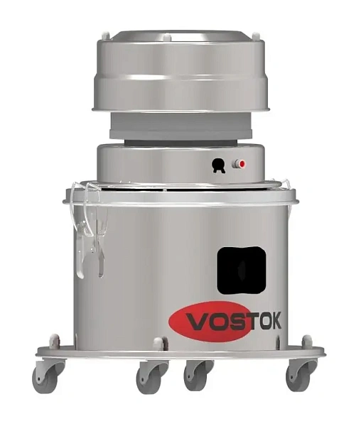 Промышленный пылесос для чистых зон VOSTOK PCN-10R | Бак 25 л, комплект аксессуаров, сертификат GMP