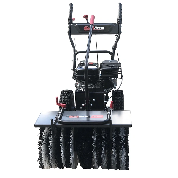 Купить подметальную машину EVOline SWG 620-200 в КИИТ. Самоходная бензиновая модель с двигателем Zongshen, шириной уборки 62 см и высокой производительностью.