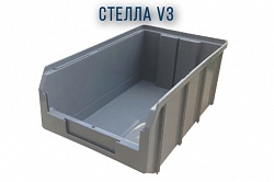 Пластиковый ящик Стелла V3 серый
