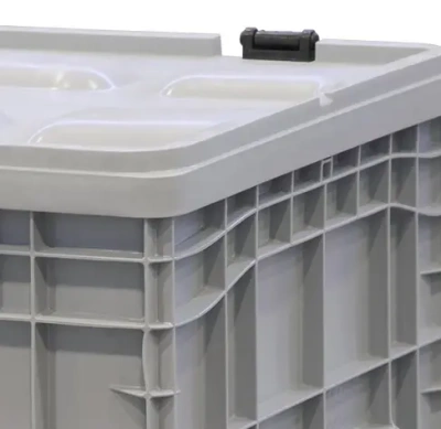 Контейнер B-Box 1065 Mini 1017х636х673 мм c крышкой на петлях серый. Изображение №2