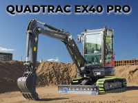 Универсальный мини-экскаватор QUADTRAC EX40 PRO (Rhinoceros XINIU XN35)