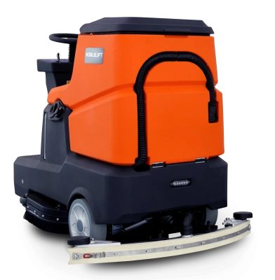Аккумуляторная самоходная поломоечная машина с сиденьем Noblelift NR810 (810 мм, 4860 м2/ч, баки 120/120 л, 4×6/200 Ач). Изображение №4